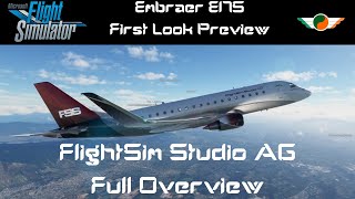 Full Overview Embraer EJ175LR by FlightSim Studio AG on MSFS [upl. by Ahsyia]