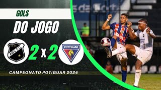 ABC 2 Ã— 2 POTYGUAR DE CURRAIS NOVOS GOLS CAMPEONATO POTIGUAR 2024 [upl. by Karlen]