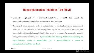 Hemagglutination And Hemagglutination Inhibition Test [upl. by Elset291]