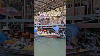 Damnoen Saduak Floating Market Bangkok🤩🍜bangkok thailand asia damnoensaduak floatingmarket [upl. by Aicnetroh]