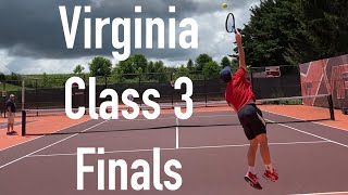 2021 Class 3 Virginia Boys Tennis State Championship  Evan Bernstine vs Dillon McReynolds [upl. by Inalaeham]