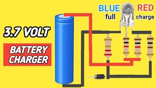 HOW TO MAKE 37V LITHIUM BATTERY CHARGER [upl. by Kellia35]