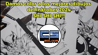 Damos color a los mejores dibujos del Inktober 2024 con las noticias que no salieron el lunes XD [upl. by Assilrac]