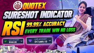 Biggest Trading Secret Sureshot binary options strategy best Indicator RSI Every Trade Win quotex [upl. by Ayanat]