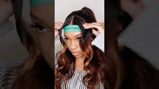 Half Up Half Down On A Wig ✨ wigs wiginstall wigreview shorts hdlace 360wig ashimaryhair [upl. by Baptiste]