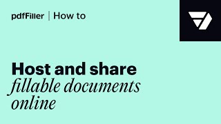 Host Fillable Documents Online Share amp Secure in Seconds [upl. by Sherie866]