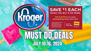 WOW Kroger MUST DO Deals for 710716  Mega Sale Weekly Digitals amp MORE [upl. by Lubow61]