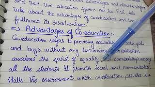 coeducaton essaywriting essay coeducation co education essay [upl. by Voltmer]