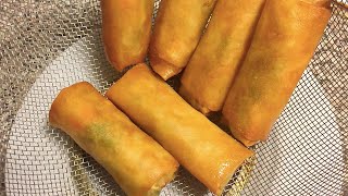 FILIPINO VEGETABLE SPRING ROLLS  Lumpiang Gulay [upl. by Greff]