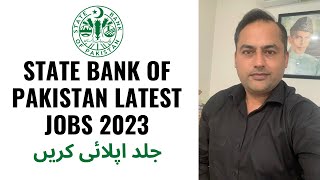 State bank of Pakistan new latest jobs 2023  Federal bank recruitment 2023  Govt jobs in pakistan [upl. by Beatrice]