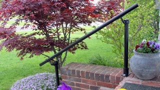 How to Install an Outdoor Handrail On Your Front Porch [upl. by Ahsieit]