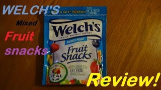 Welchs Mixed Fruit Snacks Review [upl. by Willette]