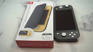 Official Nintendo Switch Lite Flip Cover amp Screen Protector Review [upl. by Idnir]