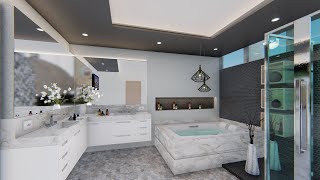 ⚡ IDEAS DE DECORACIÓN DE BAÑO GRANDE CON TINA [upl. by Wyatan587]