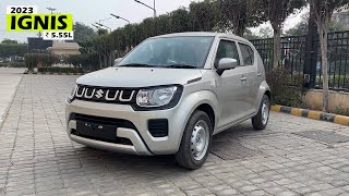 2023 New Maruti Ignis Sigma ₹ 555 Lakh BASE in WagonR Rate  Detailed Review [upl. by Ecinnaj]