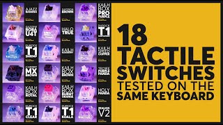 The Ultimate TACTILE SWITCHES Sound Test Compilation  PART 1 [upl. by Adnertal148]