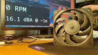 Noctua NFA12x25 PWM chromaxblackswap  Fan Noise [upl. by Nadabas]