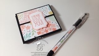 Stampin Up Postit Note Holder [upl. by Nallid]