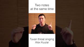 Tuvan throat singing [upl. by Eelrac]