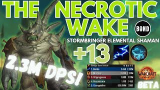 Necrotic Wake 13  Stormbringer Elemental Shaman  TWW Beta [upl. by Eeimaj12]