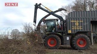 Claas Xerion mit Bunkerhäcksler JENZ HEM 540 ZA [upl. by Haon]