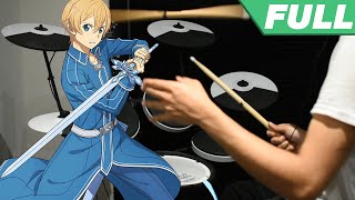 Sword Art Online Alicization OP Full 【ADAMAS】by LiSA  Drum Cover [upl. by Shaun172]