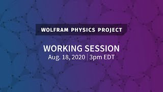 Wolfram Physics Project Working Session Aug 18 2020 Physicalization of Empirical Metamathematics [upl. by Allmon]