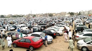 Used Cars Sunday Bazar in Karachi Pakistan [upl. by Innavoeg]