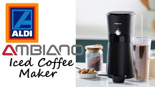 Aldi Specialbuys  Ambiano Iced Coffee Maker  The Polar Espresso [upl. by Nuris]