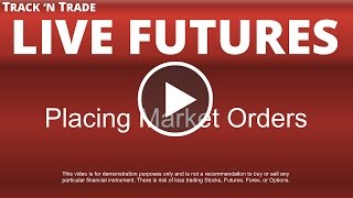 Futures  Placing Market Orders [upl. by Asserat]