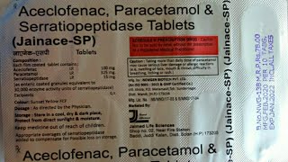 Aceclofenac Paracetamol amp Serratiopeptidase tablets review in hindi [upl. by Touber]