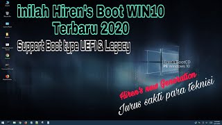 Cara buat hiren boot di flashdisk  Hirens Boot PE WIN10 TERBARU 2020 [upl. by Lynden]