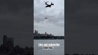 V22 osprey takeoff biden military militaryaircraft usarmy newyork police [upl. by Anujra]