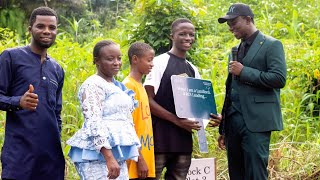 Mr Clifford Collins Gives Victor Kipo Landed Property For Becoming Guinness World Records Holder [upl. by Ecnerolf]