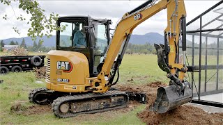 Cat 303 Excavator Loading IRON BULL Dump Trailer OFFICIAL VIDEO 4K [upl. by Yenittirb308]