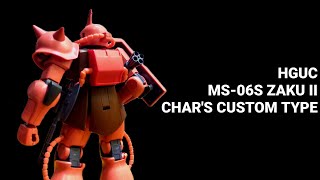 REVIEW  HGUC MS06S ZAKU II Chars Custom Type  INDONESIA [upl. by Davon]