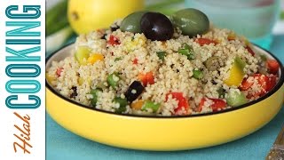 How to Make Couscous Salad  Hilah Cooking [upl. by Naitsirk363]