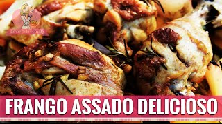 FRANGO ASSADO NO FORNO MACIO E SUCULENTO [upl. by Migeon620]