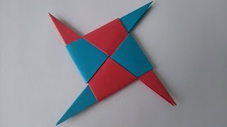 Origami Tutorial  How to make an Origami 4 Point Star stepbystep [upl. by Reeva59]