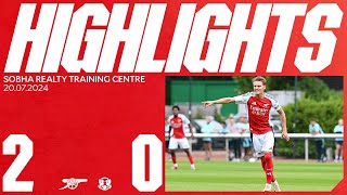 JESUS AND SMITH ROWE SCORE IN WIN 🤩  HIGHLIGHTS  Arsenal XI vs Leyton Orient 20  Preseason [upl. by Nauqyt869]