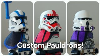 How to Make Custom Pauldrons for your LEGO Star Wars Minifigures [upl. by Nuahsad382]