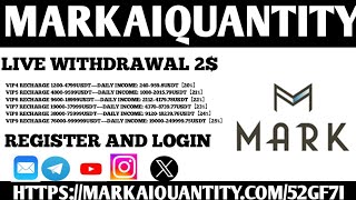 NEW MINING WEBSITE MARKALQUANTITY LIVE WITHDRAWAL 2 FULL REVIEW 2024 [upl. by Paugh]