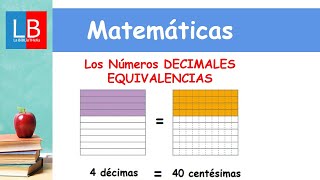 Los números DECIMALES EQUIVALENCIAS ✔👩‍🏫 PRIMARIA [upl. by Erv]