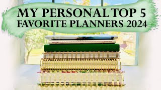 MY PERSONAL TOP 5 FAVORITE PLANNERS  2024 [upl. by Oigolue]