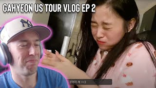 Dreamcatcher Reaction  Gahyeon US Tour Vlog 2 [upl. by Yelnahs482]