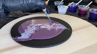 Acrylic Pouring Warms My Heart On A Cold amp Rainy Day [upl. by Ahsenyt]