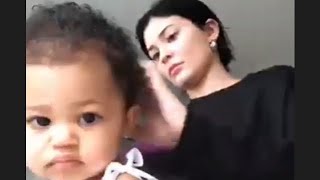 Kylie Jenner Doing Stormi Hair [upl. by Naryt]