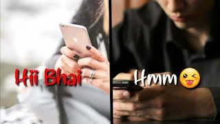 Cute conversation between Bhai Bahan  Best Raksha Bandhan Status for whatsapp  Rakhi Status [upl. by Aniteb]