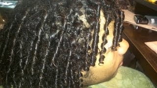 Lil Mans Journey First Shampoo on 2 Week Old Loose Textured Locs [upl. by Peale]