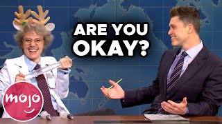 Top 10 Times Kate McKinnon Broke Character on SNL [upl. by Ayrotal]